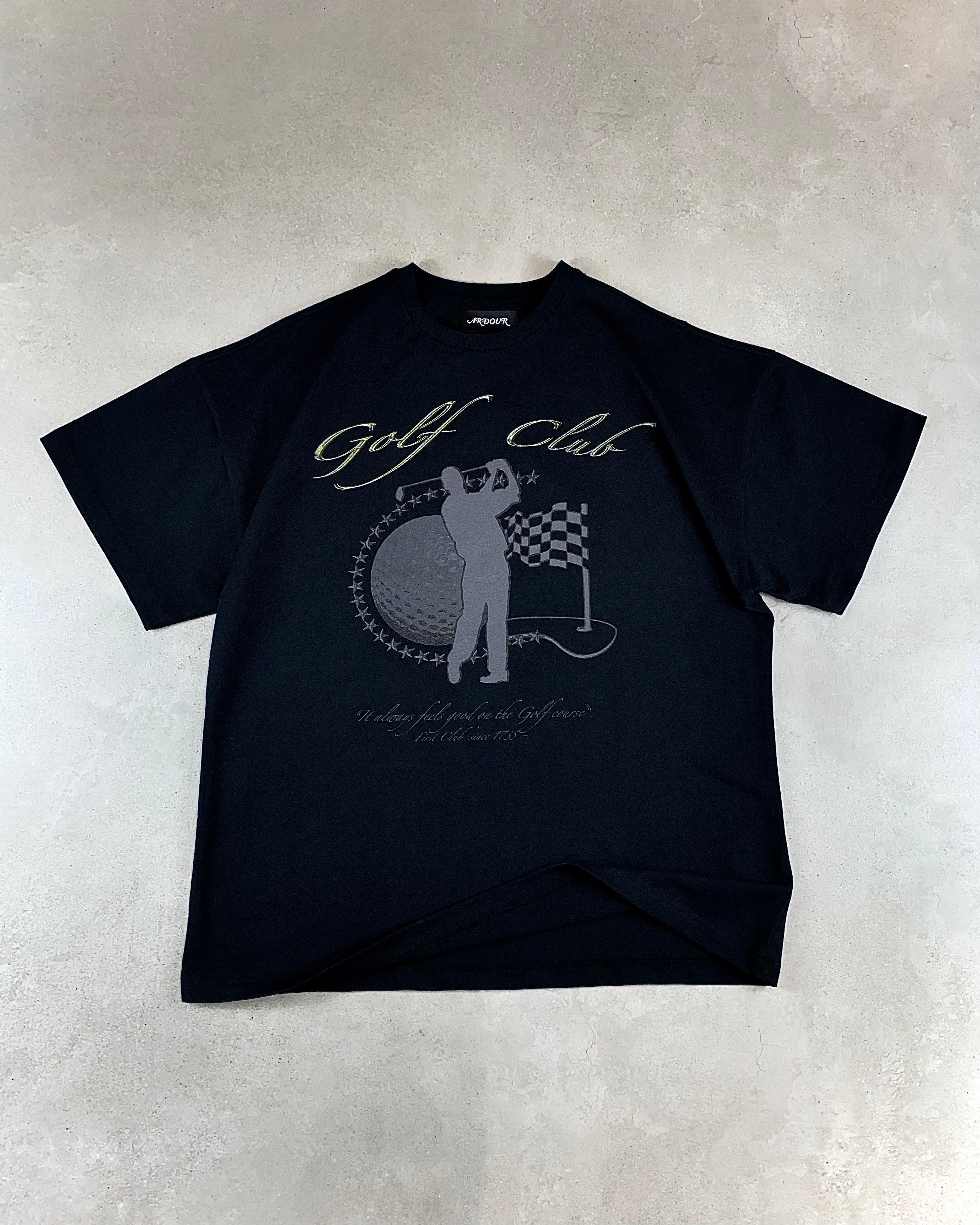 GOLF PLAYER TEE BLACK
