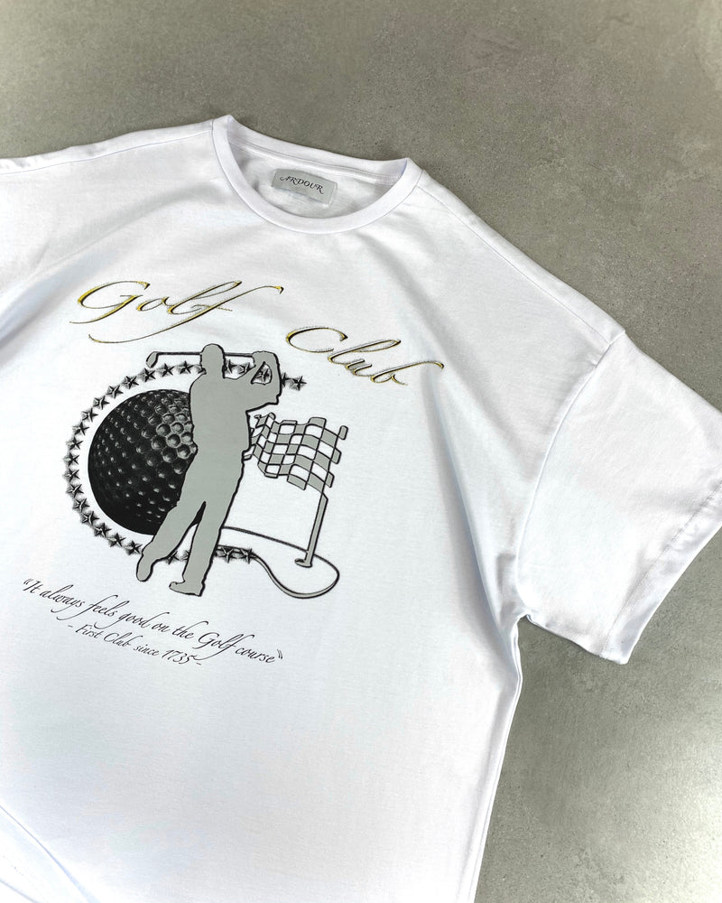 GOLF PLAYER TEE WHITE