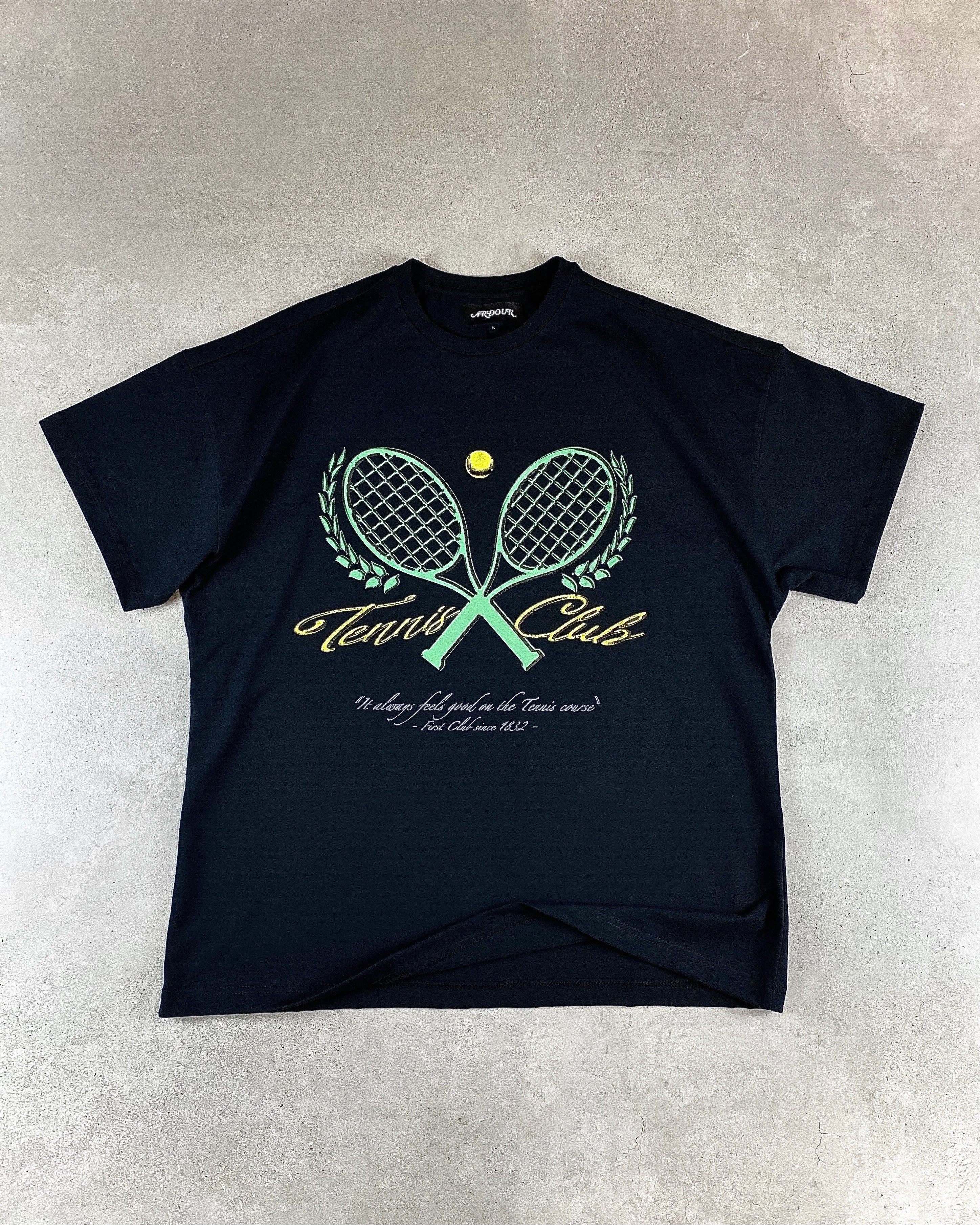 TENNIS CLUB TEE Black